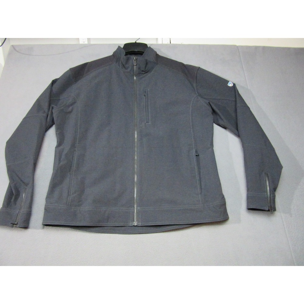 KUHL Klash Jacket Mens 2XL Gray Excellent Softshell Water Resistant Stretch